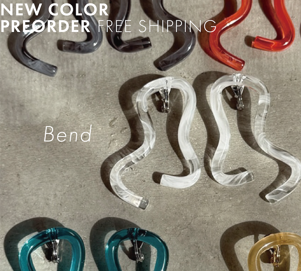 sAn ピアス　bend　黒 Bend Pierce – sAn