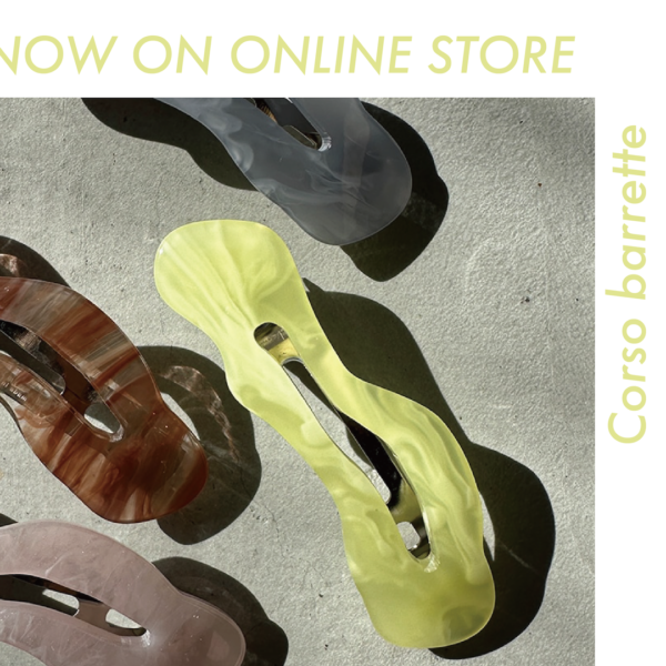 Great for styling your hair!! Regular sales of Corso barrette will start at the online store.