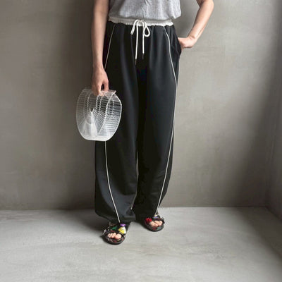 【ハモミシノオトナフク】Mini fleece color block pants
