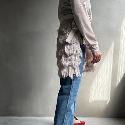 Fringe wrap skirt 【ハモミシノオトナフク】