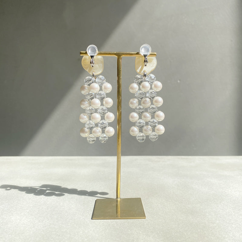 【nuEve】#1051 (2tone)Earring(ear clip)