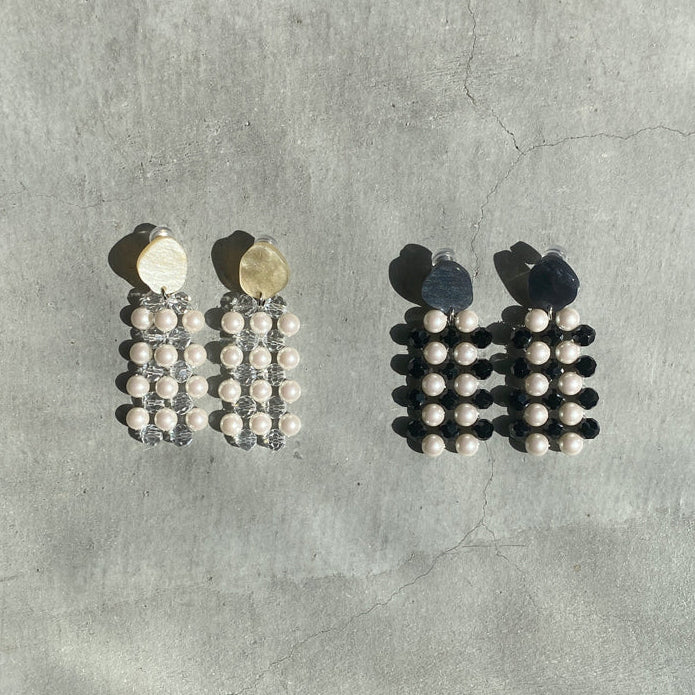 【nuEve】#1051 (2tone)Earring(ear clip)