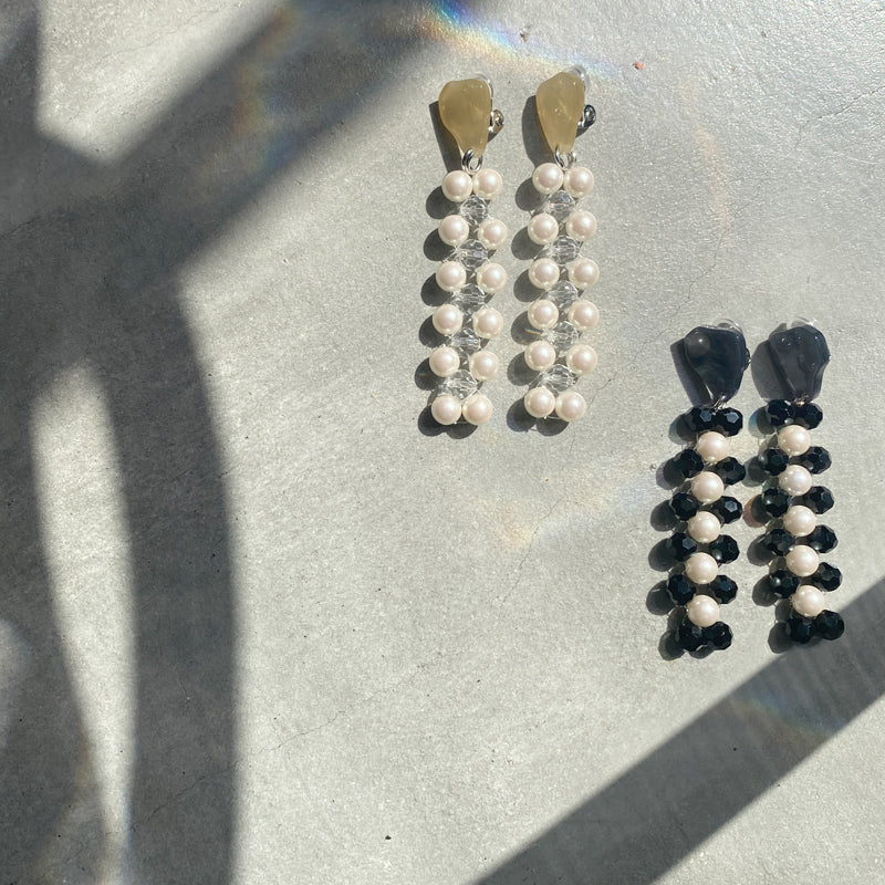【nuEve】#1052 (2tone) Earring(earclip)
