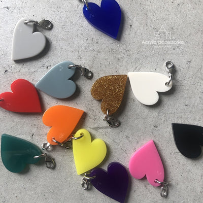 Heart Key charm