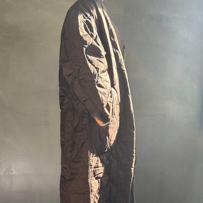 Ripstop liner quilted long coat [Hamomisi no Otonafuku]