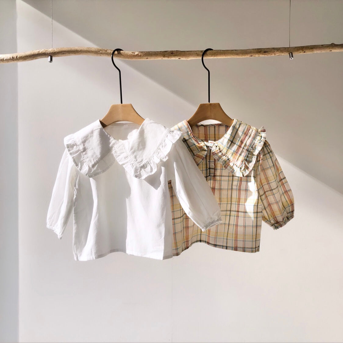 Ruffle collar design blouse(70.100.110cm)