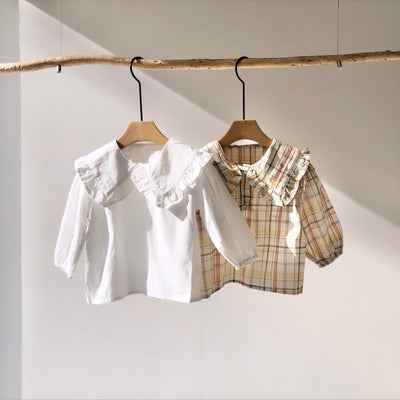 Ruffle collar design blouse(70.100.110cm)