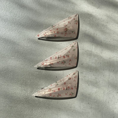 Triangle Barrette(flower type)