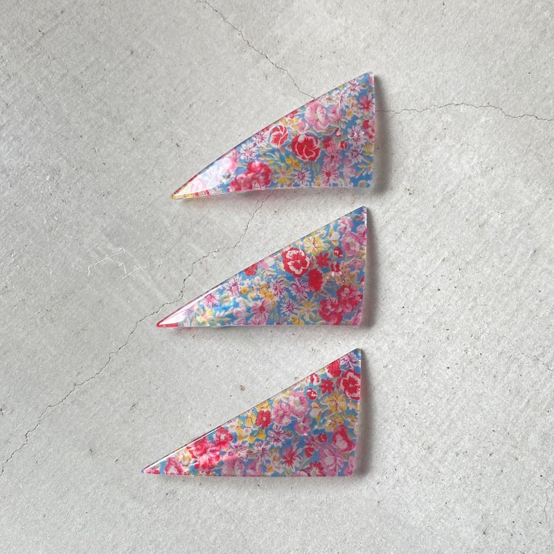 Triangle Barrette(flower type)