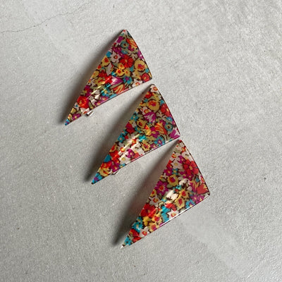 Triangle Barrette(flower type)