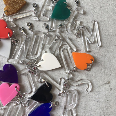 Heart Key charm