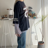 【ハモミシノオトナフク】Layered tulle 55 number T-shirt