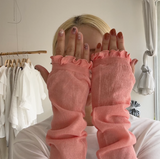【hamomisi】Ruffle Loose arm covers