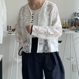 【ハモミシノオトナフク】Crochet Lace Cardigan