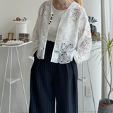 【ハモミシノオトナフク】Crochet Lace Cardigan