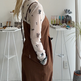 【ハモミシノオトナフク】Small flower print pullover