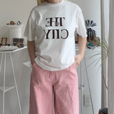 【ハモミシノオトナフク】cool-touch UV-treated  logo T-shirt