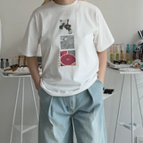 【ハモミシノオトナフク】Fruit Print T-Shirt
