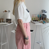 【ハモミシノオトナフク】Cool Touch Embroidered Fringe T-Shirt