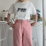 【ハモミシノオトナフク】Cool Touch Embroidered Fringe T-Shirt