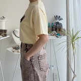 【ハモミシノオトナフク】Cool Touch Embroidered Fringe T-Shirt