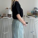 【ハモミシノオトナフク】Cool Touch Embroidered Fringe T-Shirt