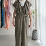 【ハモミシノオトナフク】Summer Tweed Ruffle All-in-One