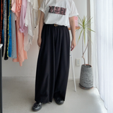 【ハモミシノオトナフク】Self-Cut Cocoon Wide Pants