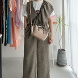 【ハモミシノオトナフク】Two-Tone 2-Way Tote Bag