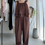 【ハモミシノオトナフク】Frill Bustier Top