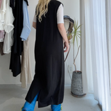 【ハモミシノオトナフク】Matte Ponte U-Neck OP