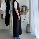 【ハモミシノオトナフク】Matte Ponte U-Neck OP