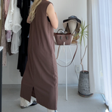 【ハモミシノオトナフク】Matte Ponte U-Neck OP