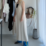 【ハモミシノオトナフク】Matte Ponte U-Neck OP