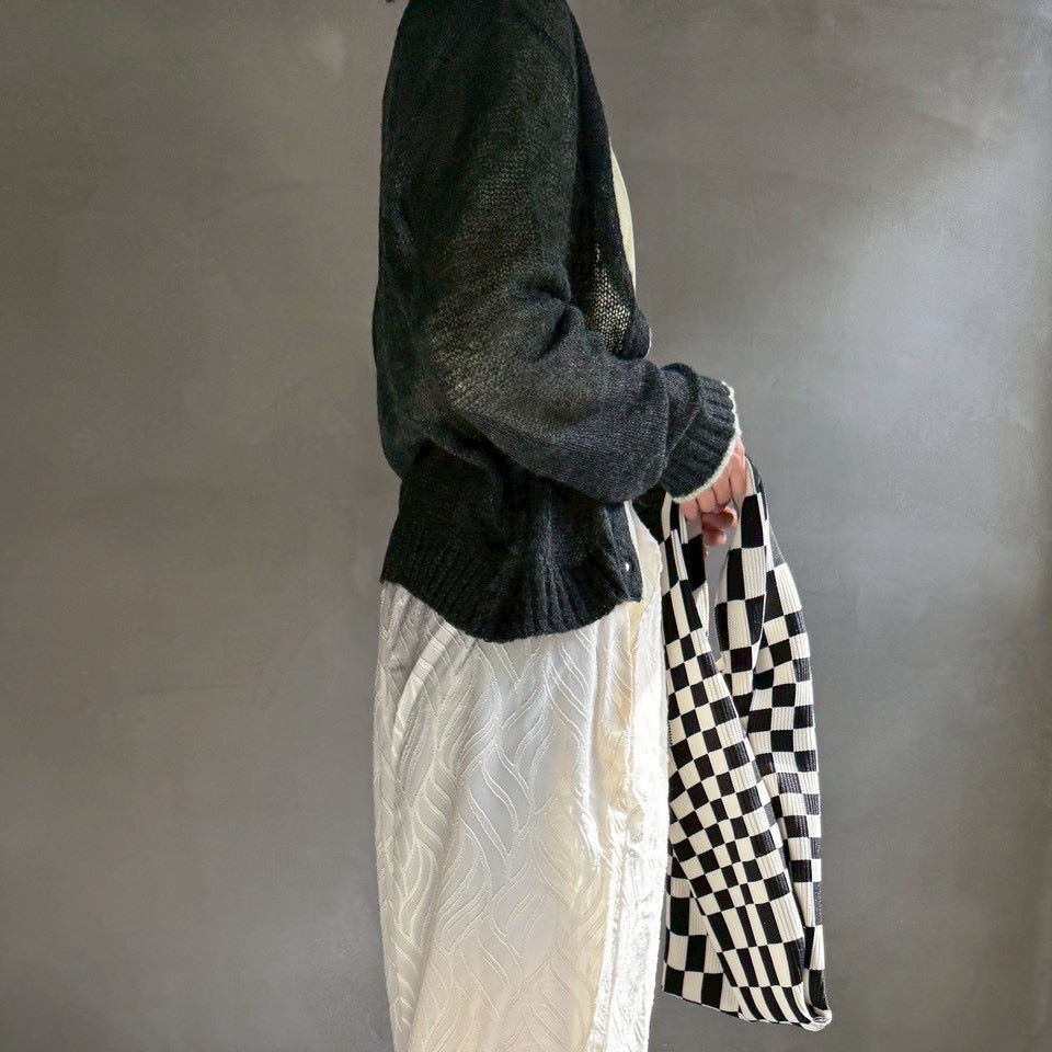 【ハモミシノオトナフク】Mohair coordinated cardigan