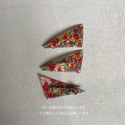 Triangle Barrette(flower type)
