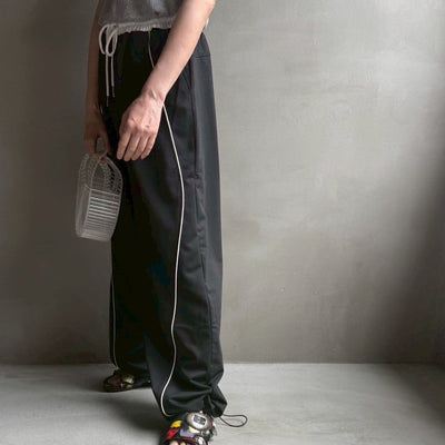 【ハモミシノオトナフク】Mini fleece color block pants