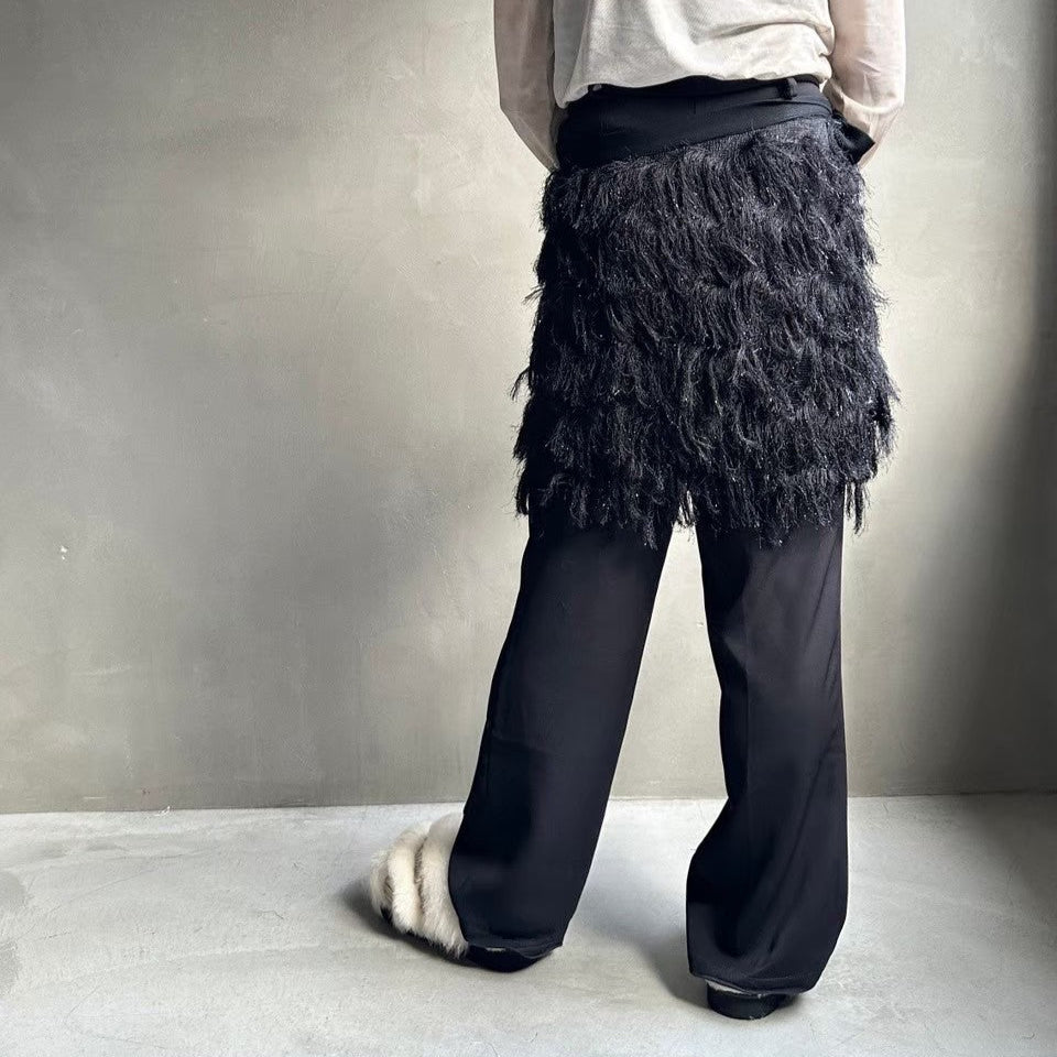 Fringe wrap skirt 【ハモミシノオトナフク】