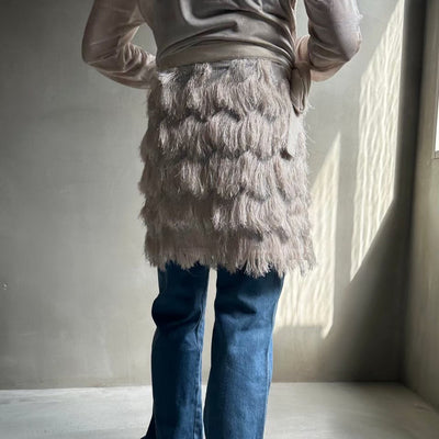 Fringe wrap skirt 【ハモミシノオトナフク】