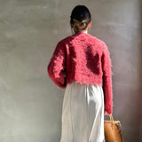 Monster shaggy knit cropped PO [Hamomishi no Otonafuku]