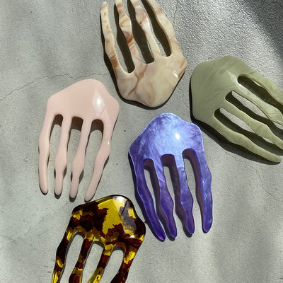 Acrylic comb - mountain
