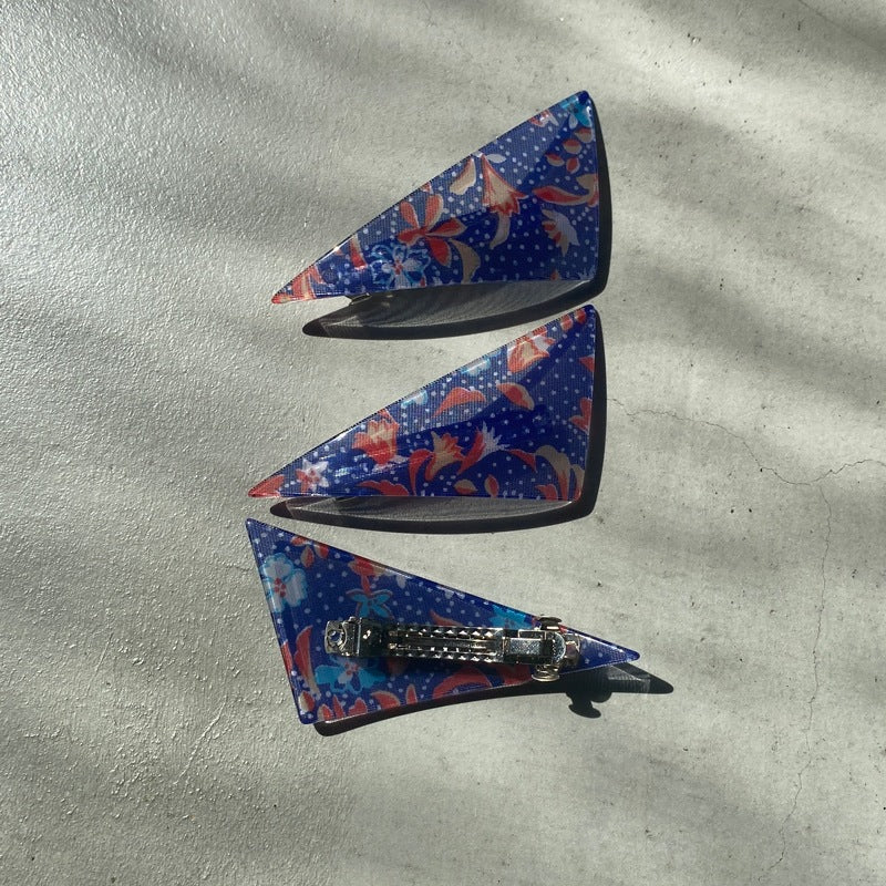 Triangle Barrette(flower type)