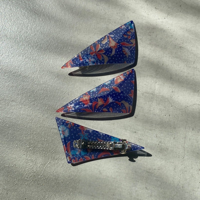 Triangle Barrette(flower type)