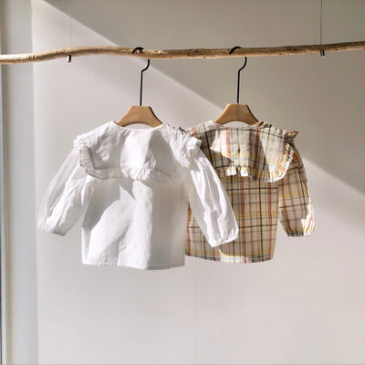 Ruffle collar design blouse(70.100.110cm)
