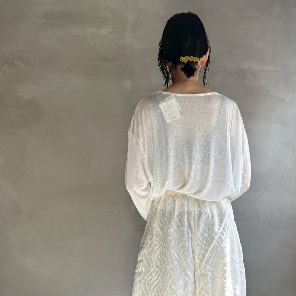 【ハモミシノオトナフク】Opal Jesey Sheer LongT