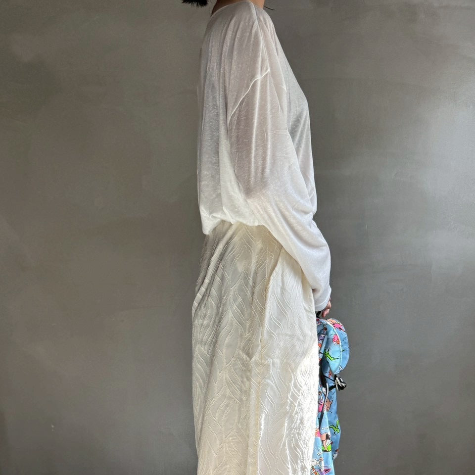 【ハモミシノオトナフク】Opal Jesey Sheer LongT
