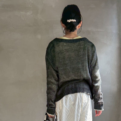 【ハモミシノオトナフク】Mohair coordinated cardigan