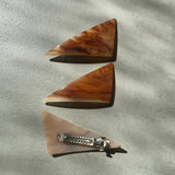 Triangle barrette (brown type)