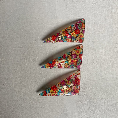 Triangle Barrette(flower type)