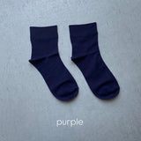 【ハモミシノオトナフク】Plain short socks